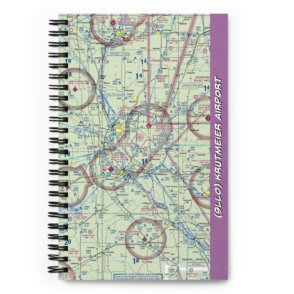 Krutmeier Airport (9LL0) VFR Sectional Notebook 