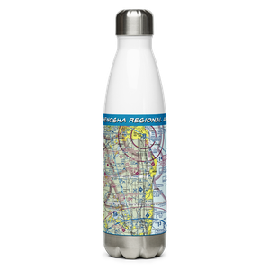 Kenosha Regional Airport (ENW) VFR Sectional Water Bottle