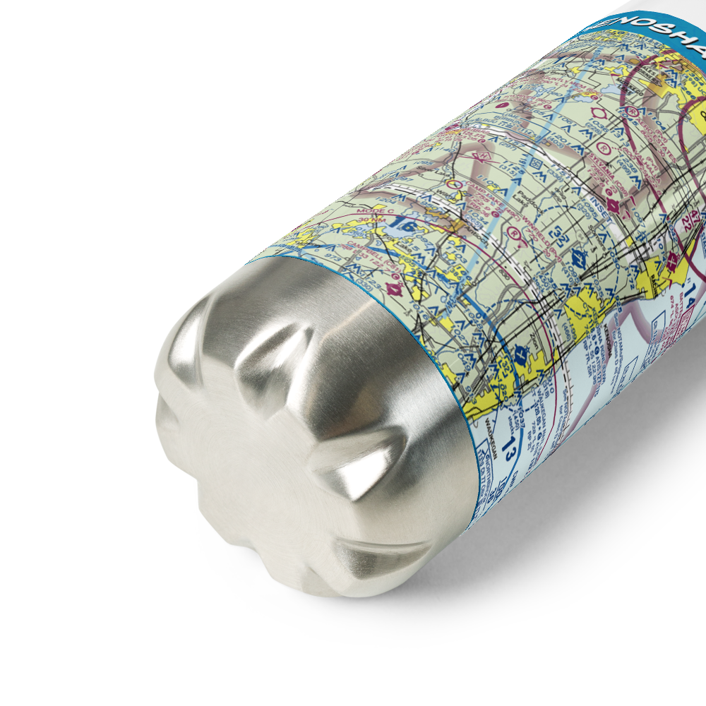 Kenosha Regional Airport (ENW) VFR Sectional Water Bottle 