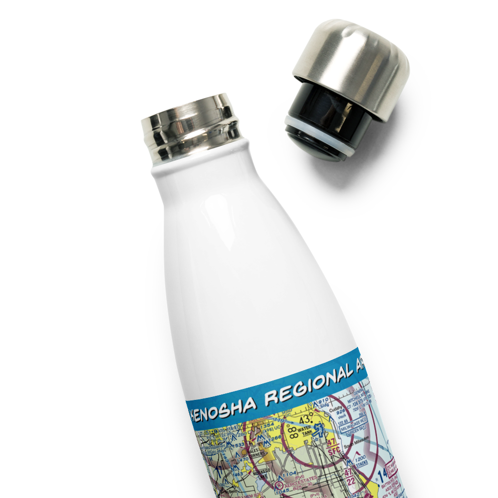 Kenosha Regional Airport (ENW) VFR Sectional Water Bottle 
