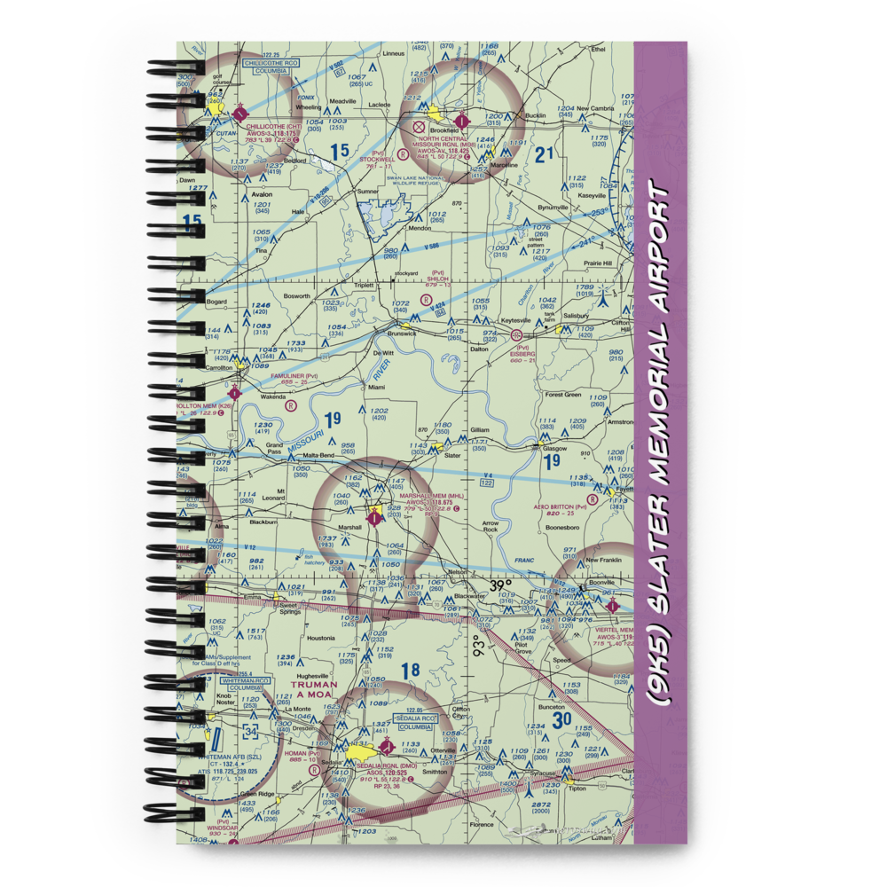 Slater Memorial Airport (9K5) VFR Sectional Notebook 