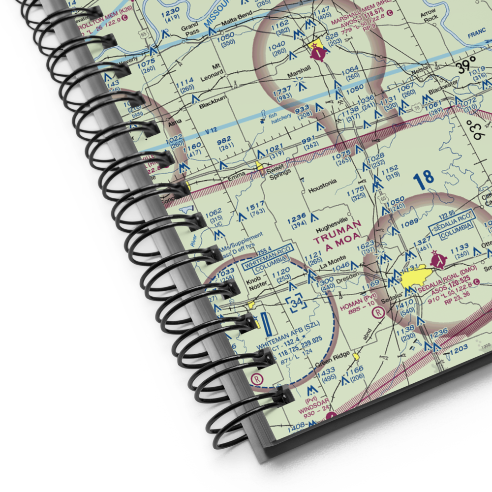 Slater Memorial Airport (9K5) VFR Sectional Notebook 