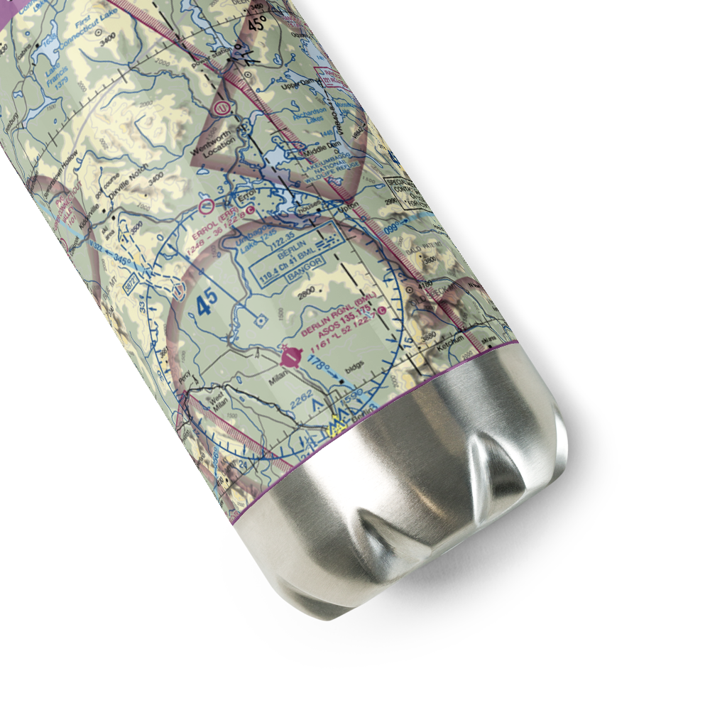 Errol Airport (ERR) VFR Sectional Water Bottle 