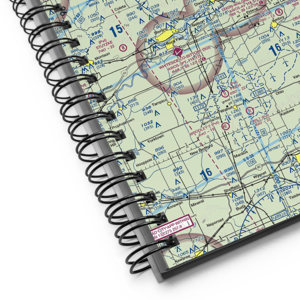 J & Y Ultralightport (9IS5) VFR Sectional Notebook 