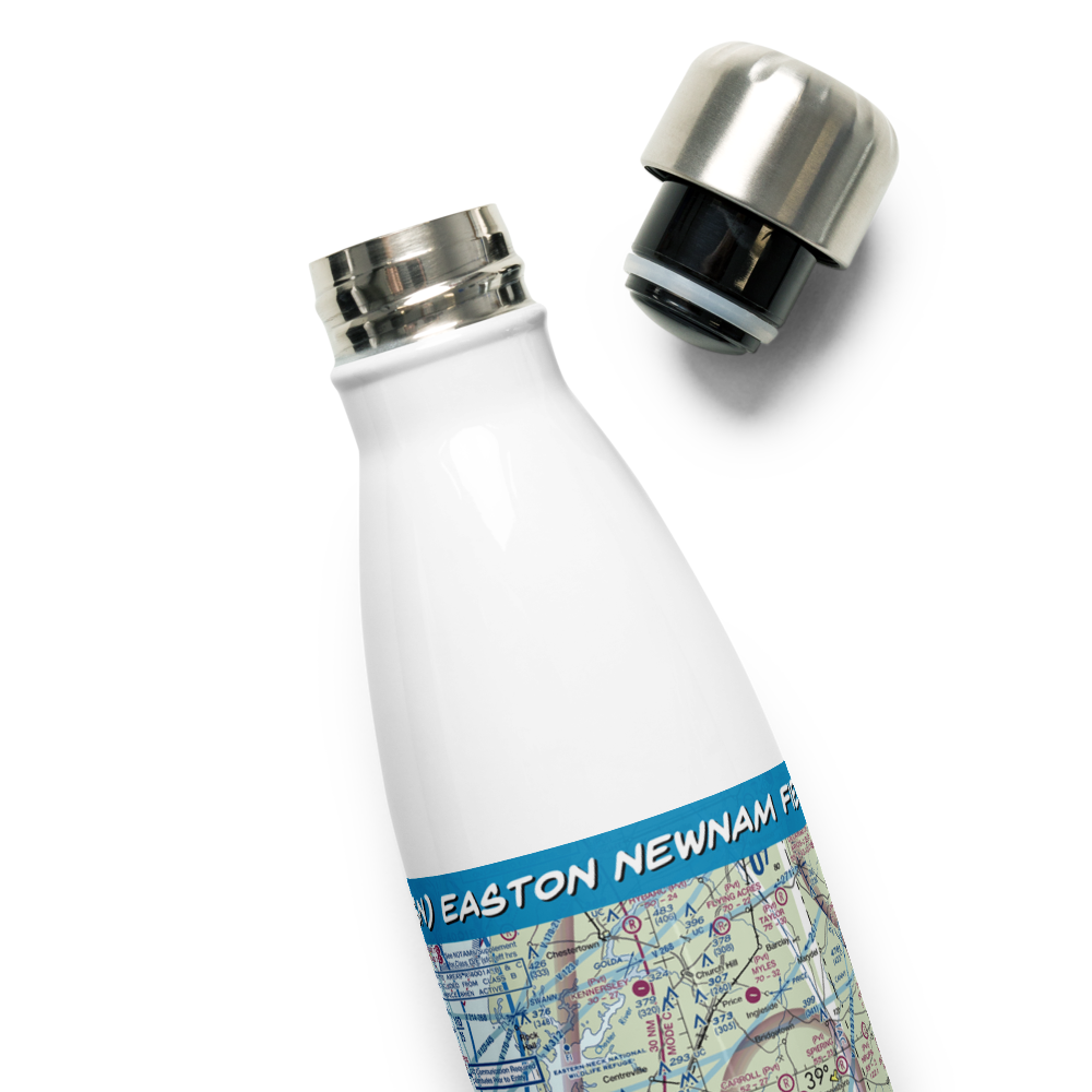 Easton Newnam Field (ESN) VFR Sectional Water Bottle 