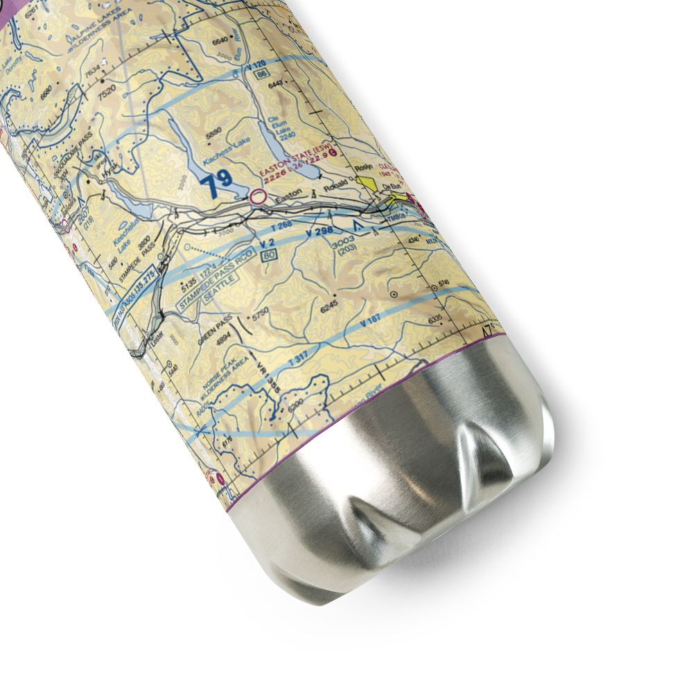 Easton State Airport (ESW) VFR Sectional Water Bottle 