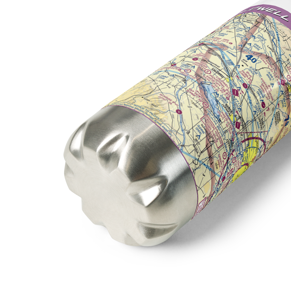 Caldwell Industrial Airport (EUL) VFR Sectional Water Bottle 