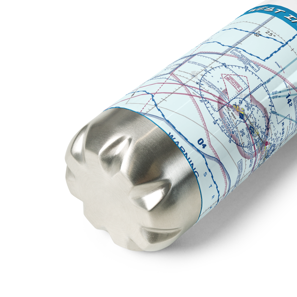 Key West International Airport (EYW) VFR Sectional Water Bottle 