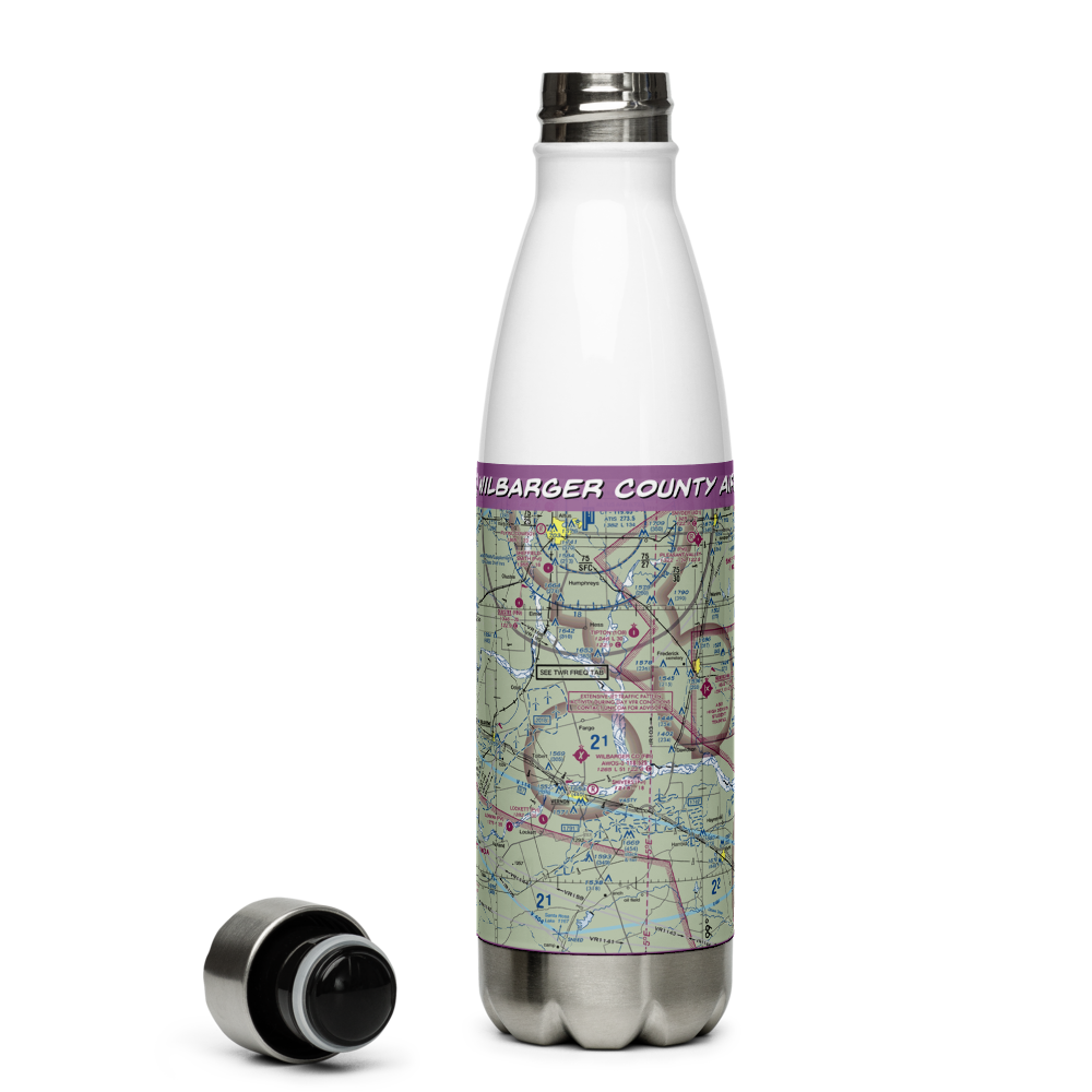 Wilbarger County Airport (F05) VFR Sectional Water Bottle 