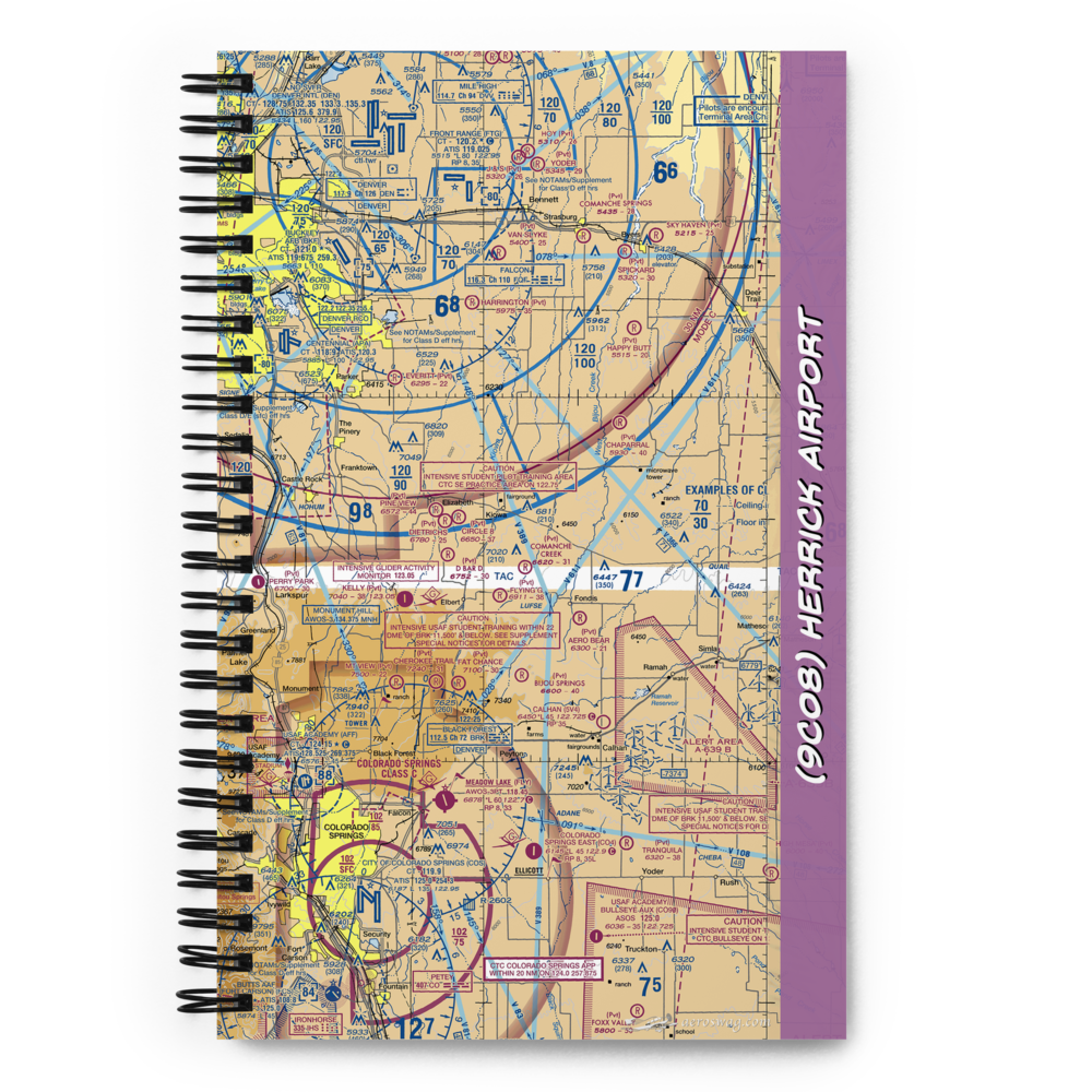 Herrick Airport (9CO8) VFR Sectional Notebook 