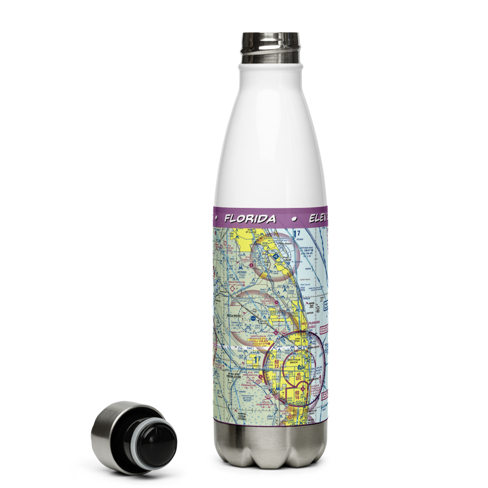 North Palm Beach County General Aviation Airport (F45) VFR Sectional Water Bottle 