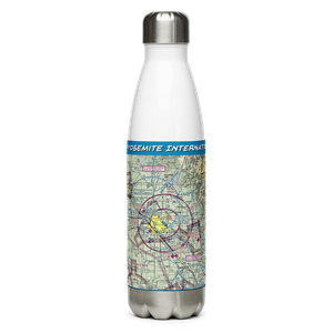 Fresno Yosemite International Airport (FAT) VFR Sectional Water Bottle