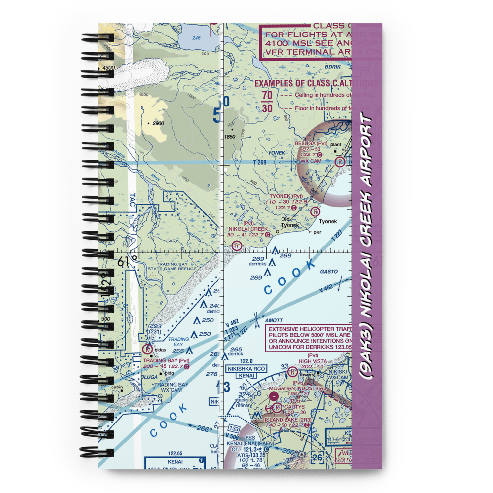 Nikolai Creek Airport (9AK3) VFR Sectional Notebook 