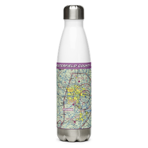 Chesterfield County Airport (FCI) VFR Sectional Water Bottle