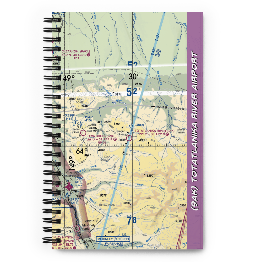Totatlanika River Airport (9AK) VFR Sectional Notebook 