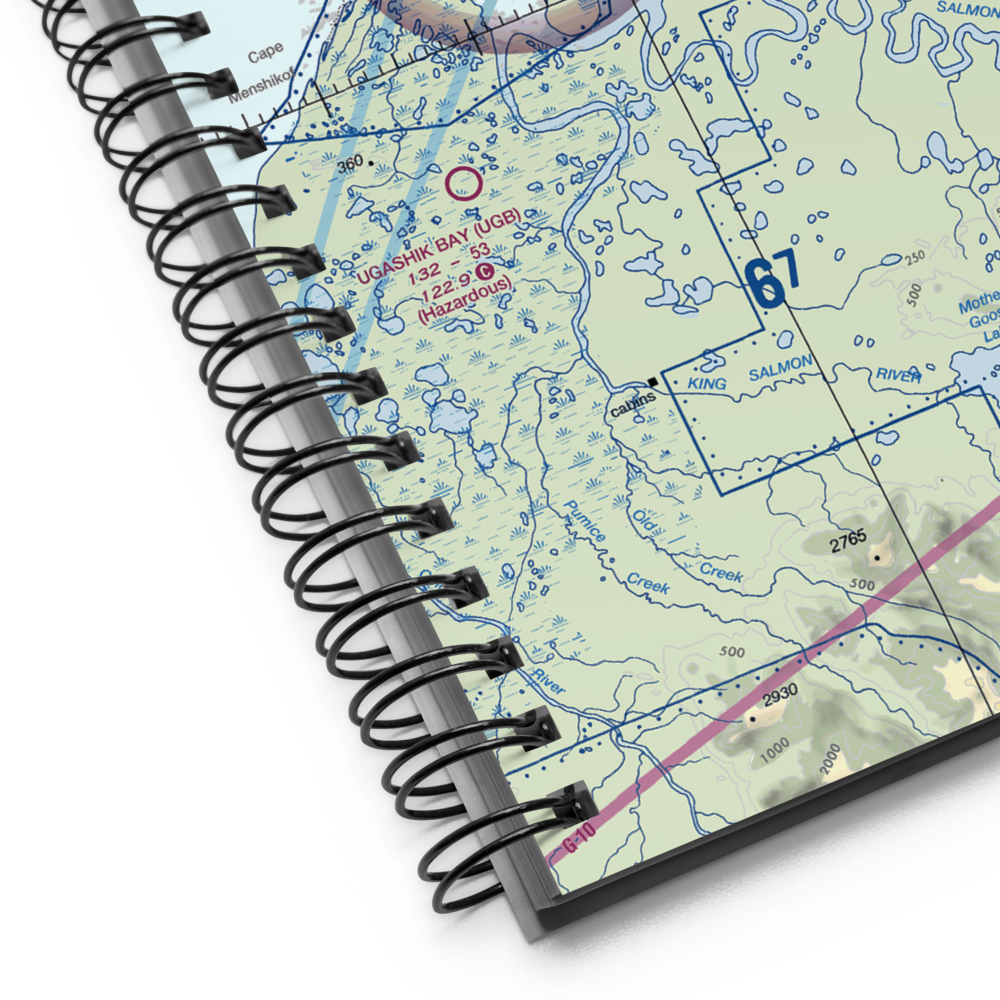 Ugashik Airport (9A8) VFR Sectional Notebook 