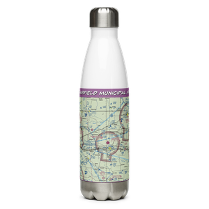 Fairfield Municipal Airport (FFL) VFR Sectional Water Bottle