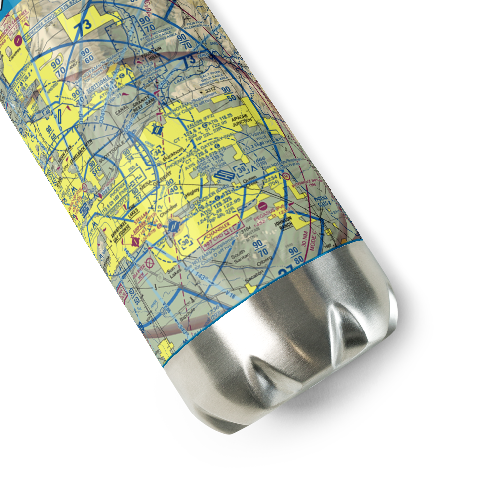 Falcon Field (FFZ) VFR Sectional Water Bottle 