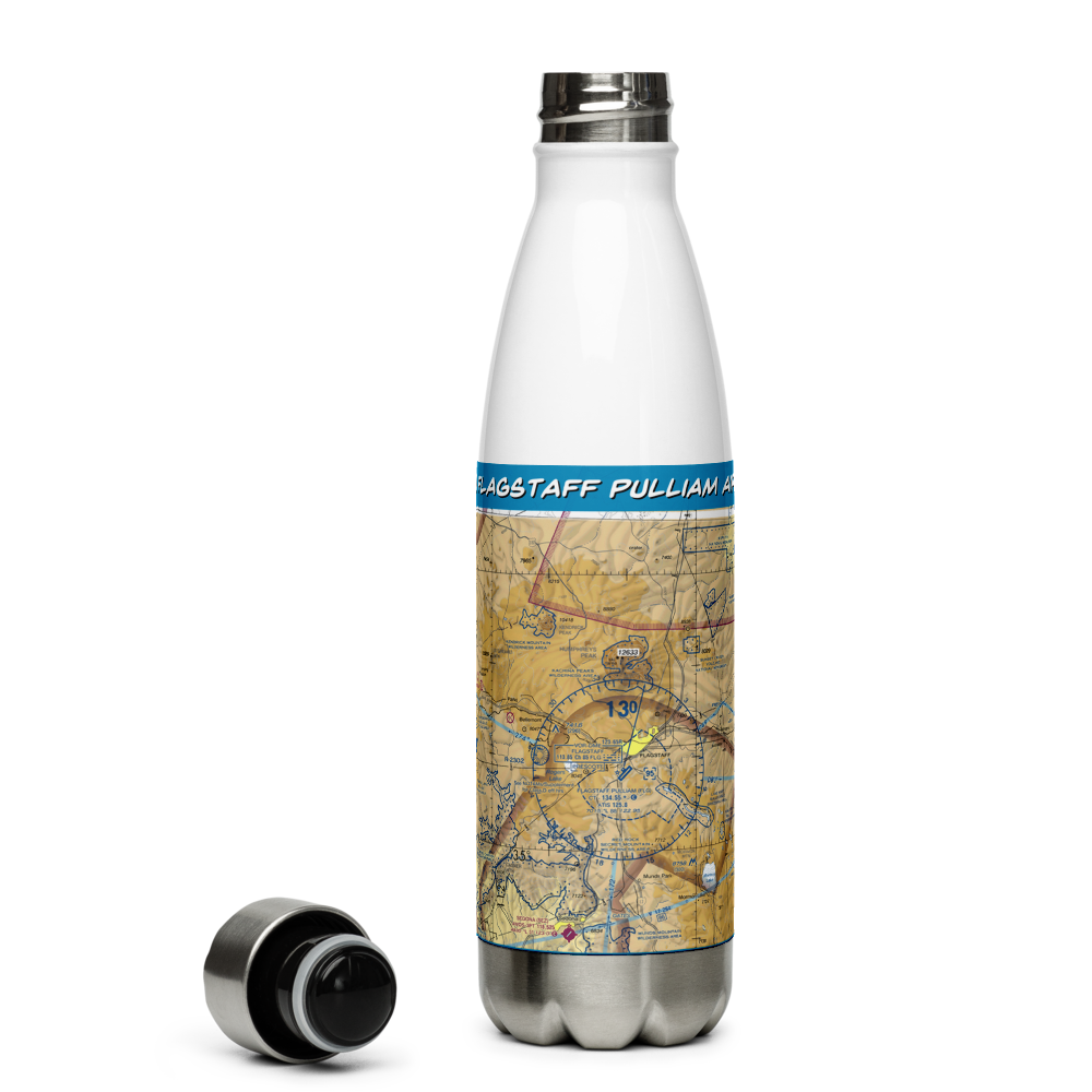 Flagstaff Pulliam Airport (FLG) VFR Sectional Water Bottle 