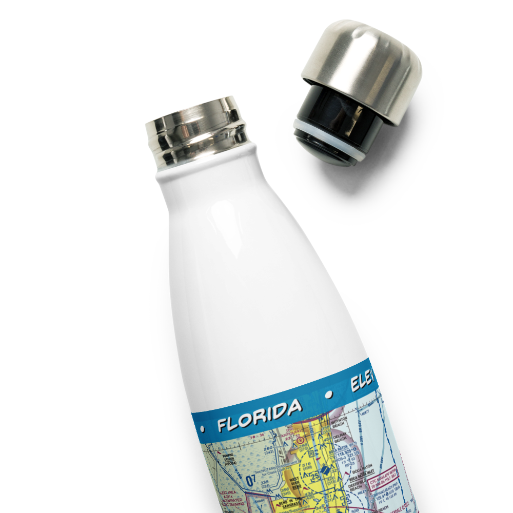 Fort Lauderdale Hollywood International Airport (FLL) VFR Sectional Water Bottle 