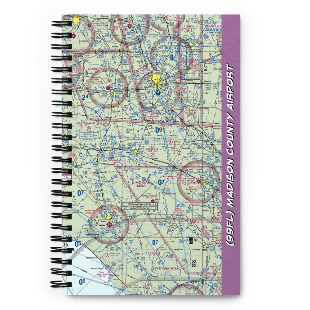 Madison County Airport (99FL) VFR Sectional Notebook 