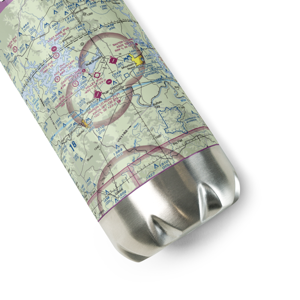 Marion County Regional Airport (FLP) VFR Sectional Water Bottle 