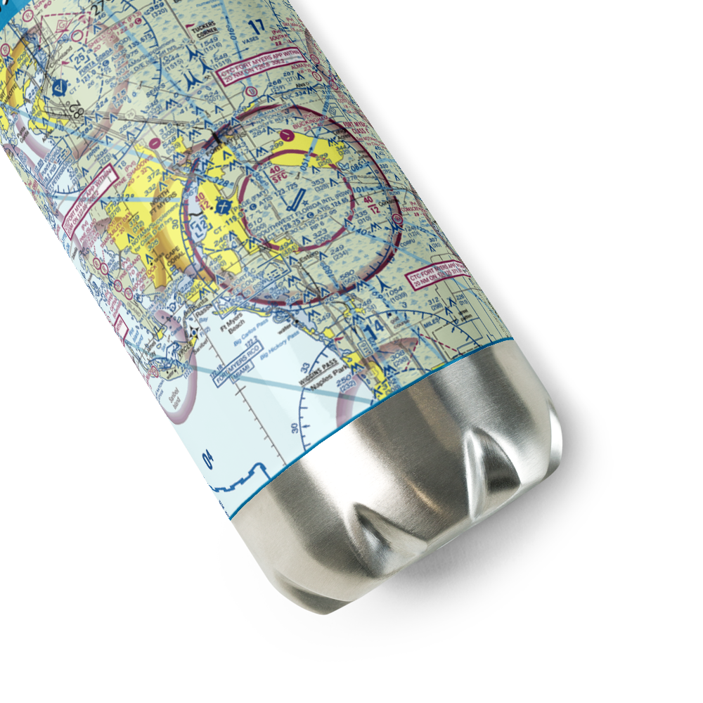 Page Field (FMY) VFR Sectional Water Bottle 