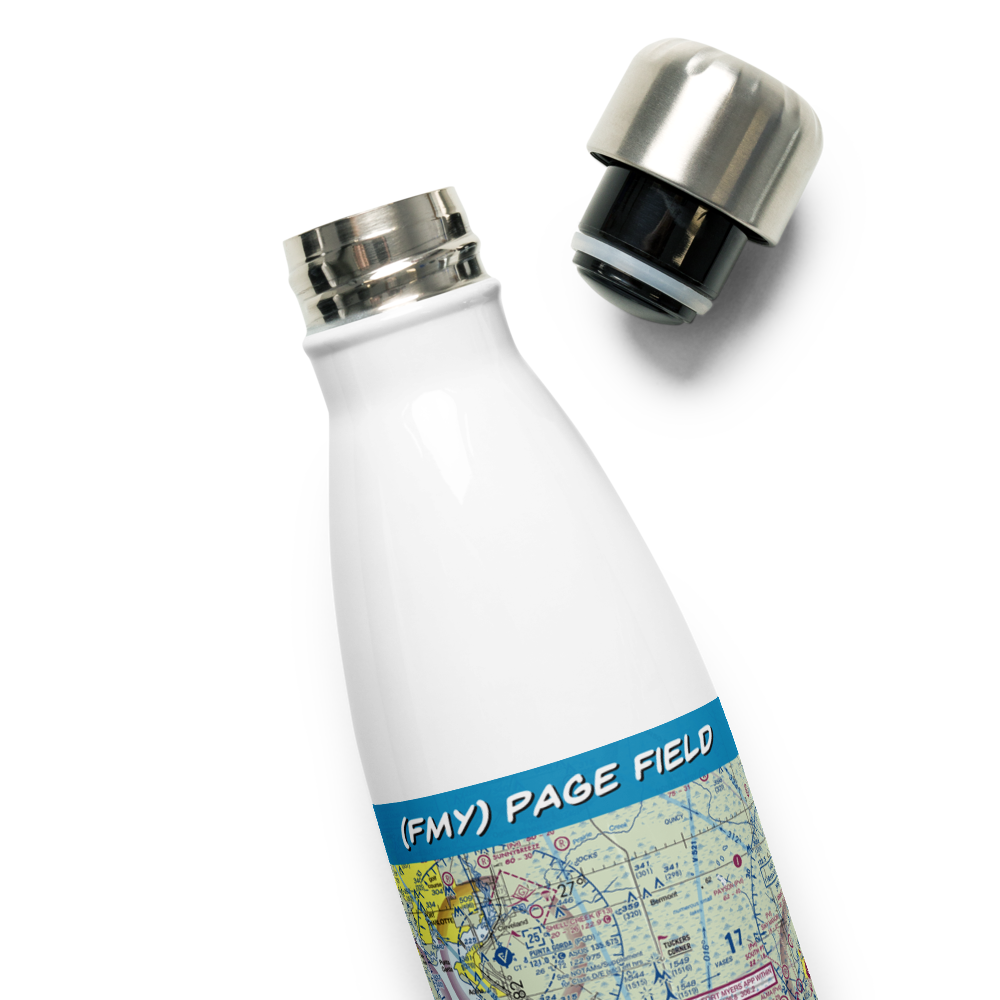 Page Field (FMY) VFR Sectional Water Bottle 