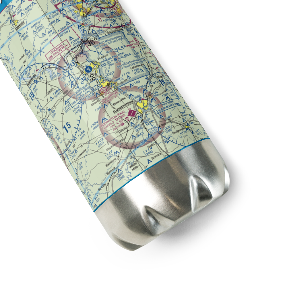 Godman Army Air Field (FTK) VFR Sectional Water Bottle 