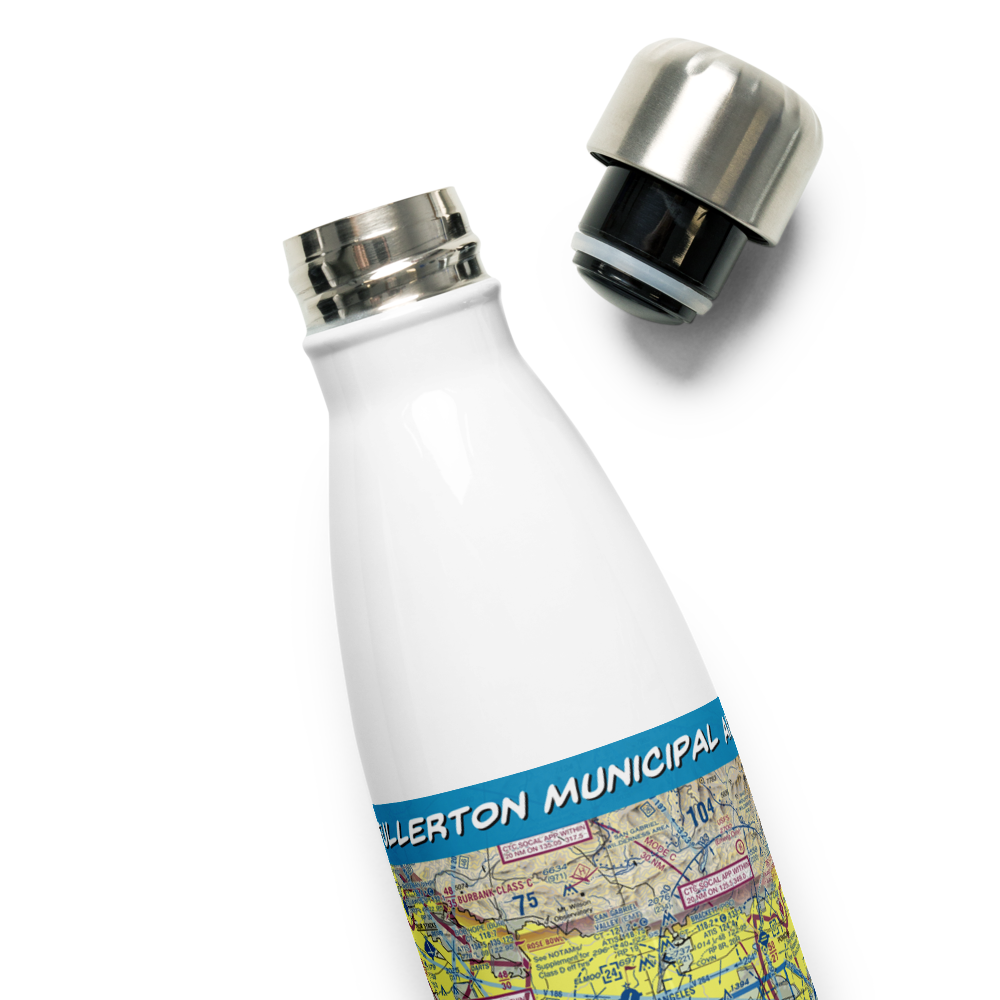 Fullerton Municipal Airport (FUL) VFR Sectional Water Bottle 