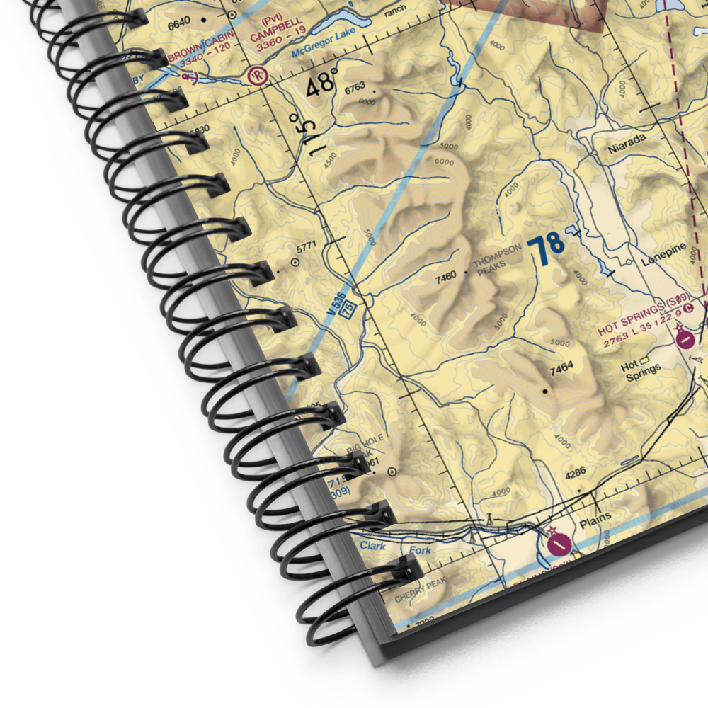 Cabin Creek Landing Airport (97MT) VFR Sectional Notebook 