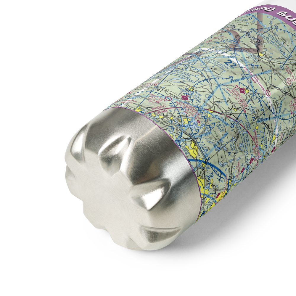 Sussex Airport (FWN) VFR Sectional Water Bottle 