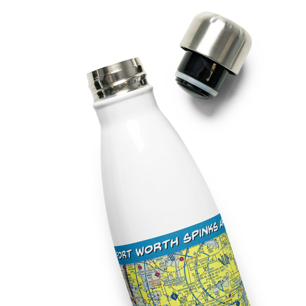 Fort Worth Spinks Airport (FWS) VFR Sectional Water Bottle 