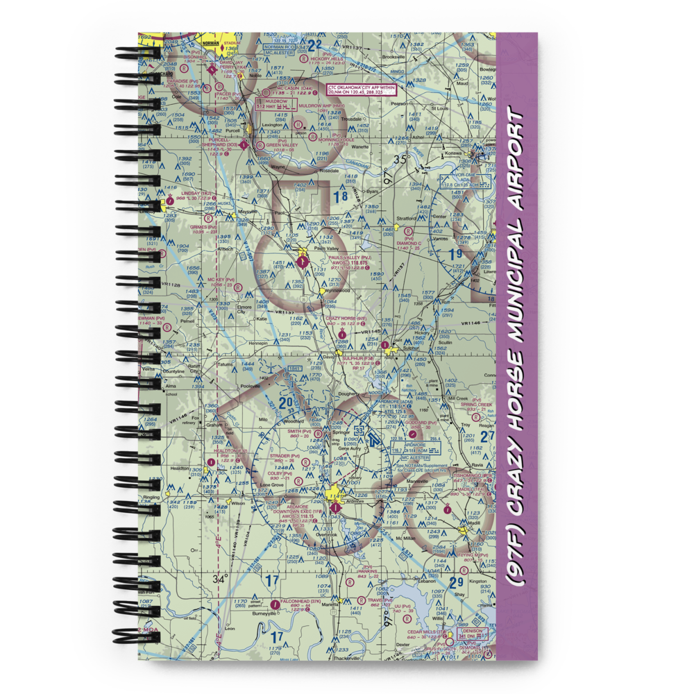 Crazy Horse Municipal Airport (97F) VFR Sectional Notebook 