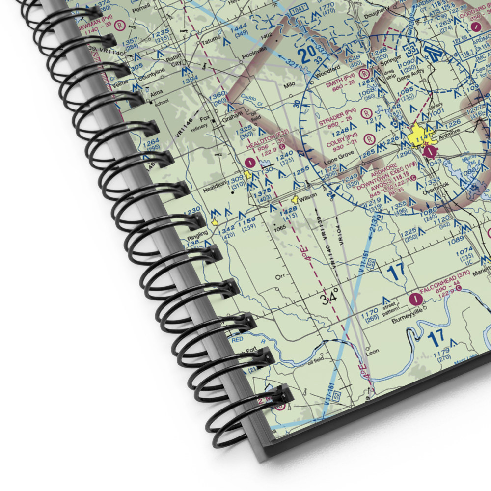 Crazy Horse Municipal Airport (97F) VFR Sectional Notebook 