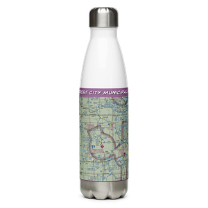 Forest City Municipal Airport (FXY) VFR Sectional Water Bottle
