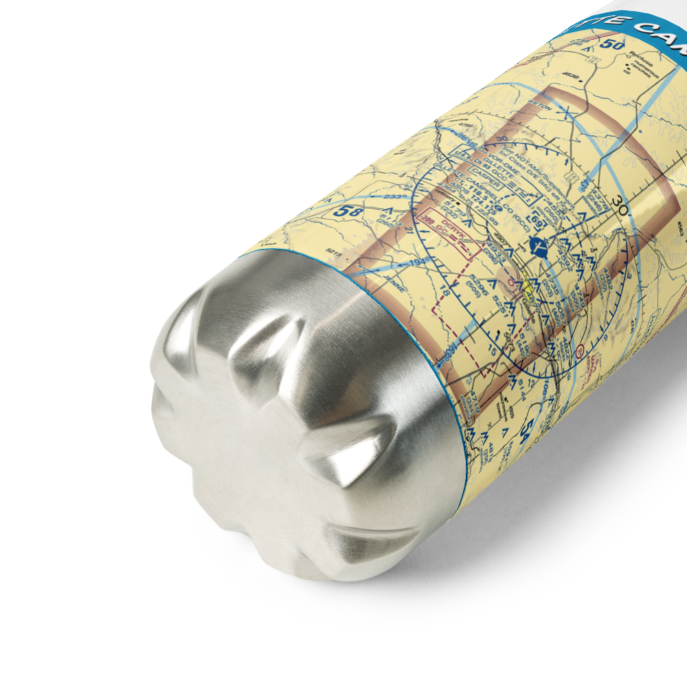 Gillette Campbell County Airport (GCC) VFR Sectional Water Bottle 