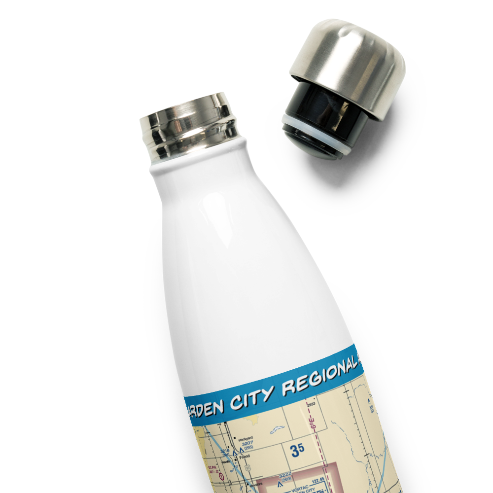 Garden City Regional Airport (GCK) VFR Sectional Water Bottle 