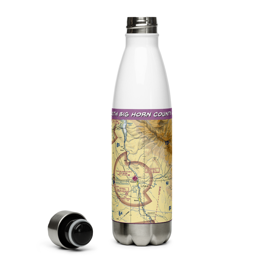 South Big Horn County Airport (GEY) VFR Sectional Water Bottle 