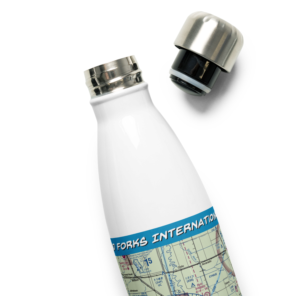 Grand Forks International Airport (GFK) VFR Sectional Water Bottle 