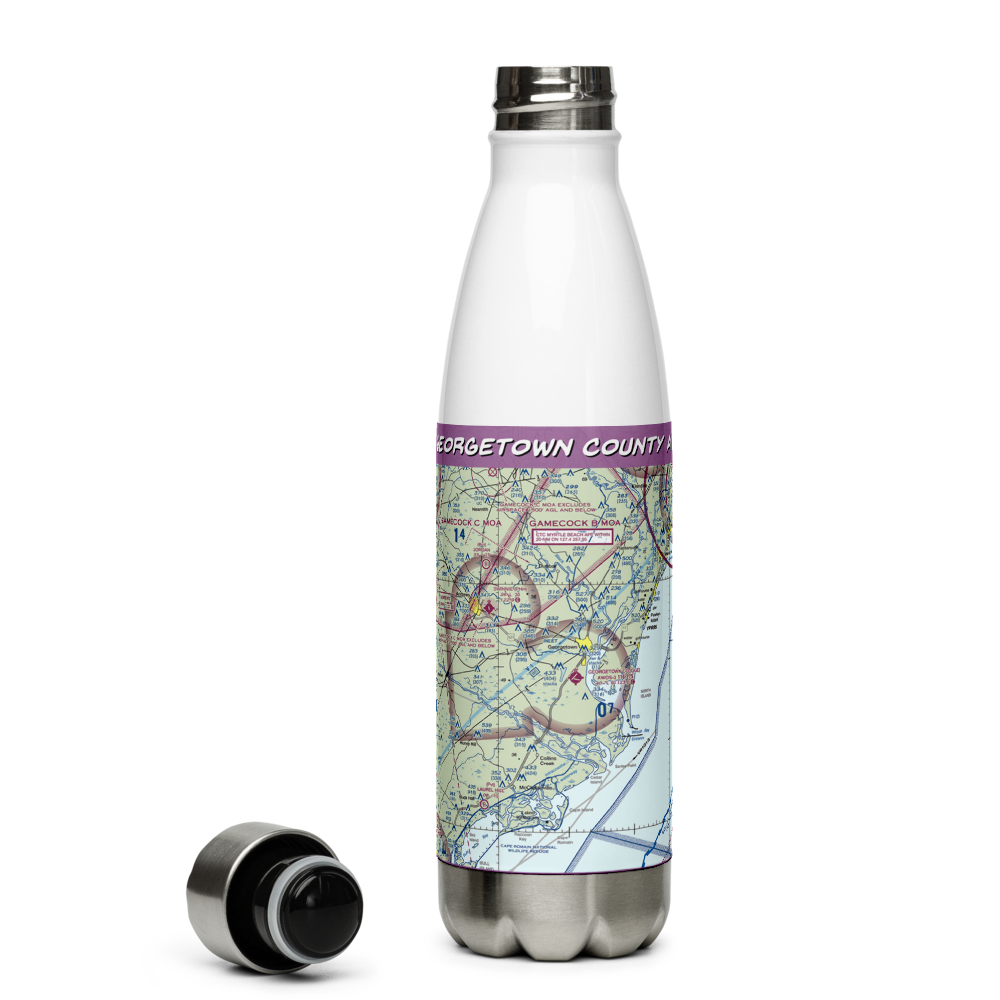 Georgetown County Airport (GGE) VFR Sectional Water Bottle 
