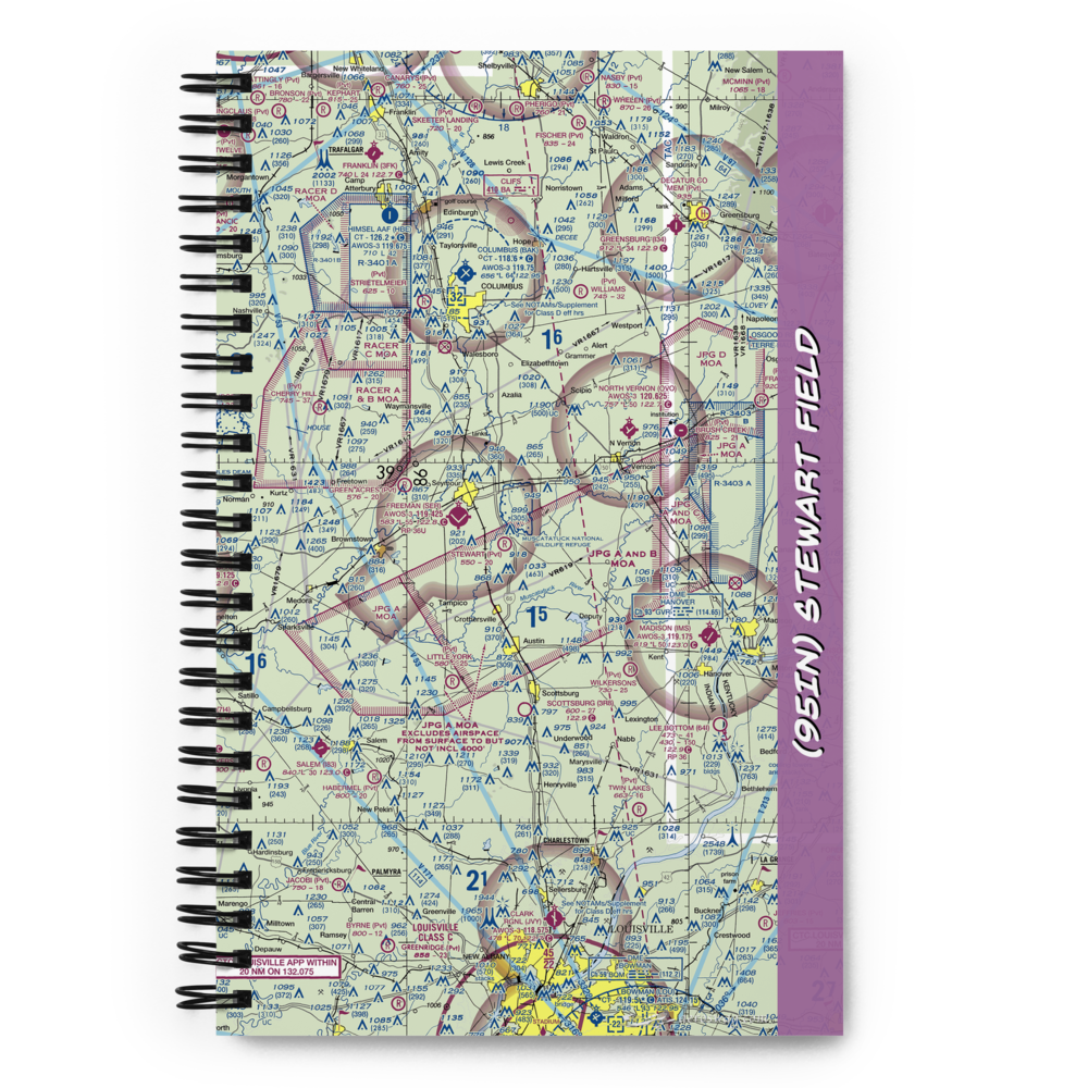Stewart Field (95IN) VFR Sectional Notebook 