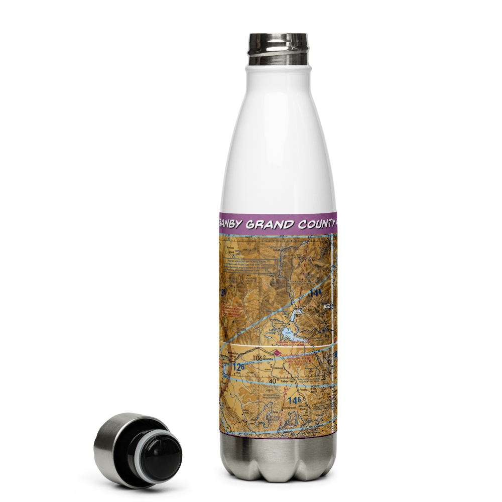 Granby Grand County Airport (GNB) VFR Sectional Water Bottle 