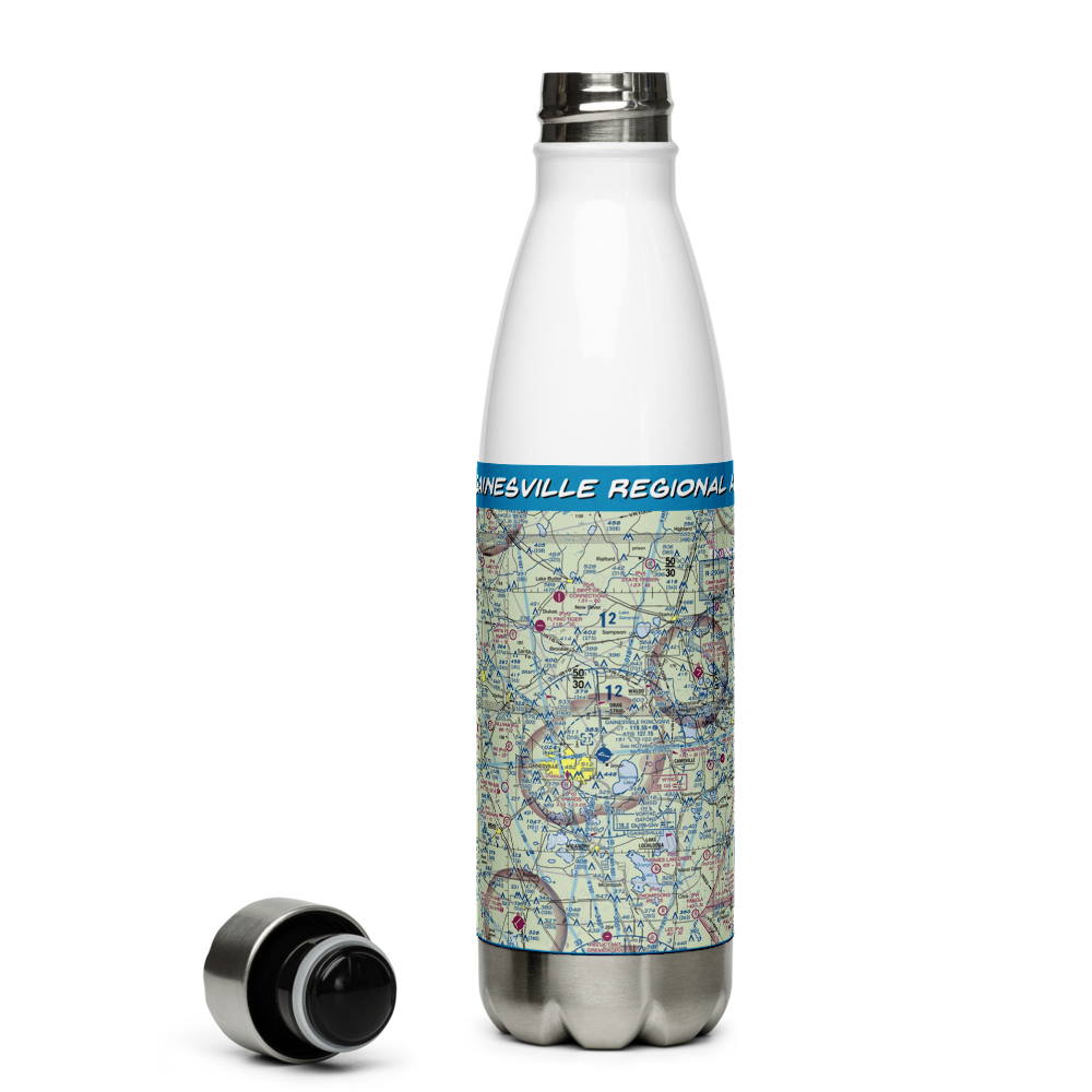 Gainesville Regional Airport (GNV) VFR Sectional Water Bottle 