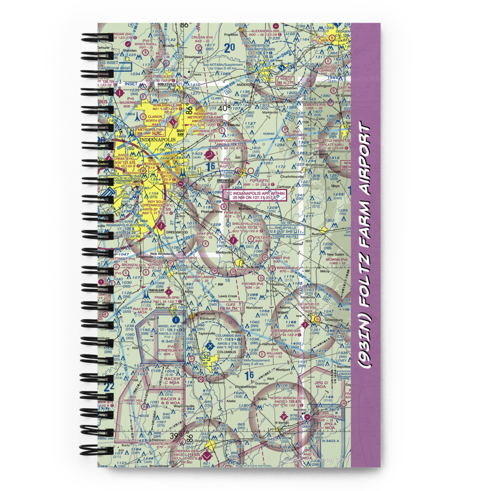 Foltz Farm Airport (93IN) VFR Sectional Notebook 