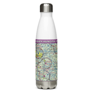 Goshen Municipal Airport (GSH) VFR Sectional Water Bottle