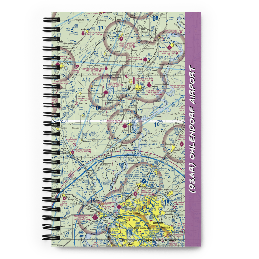 Ohlendorf Airport (93AR) VFR Sectional Notebook 