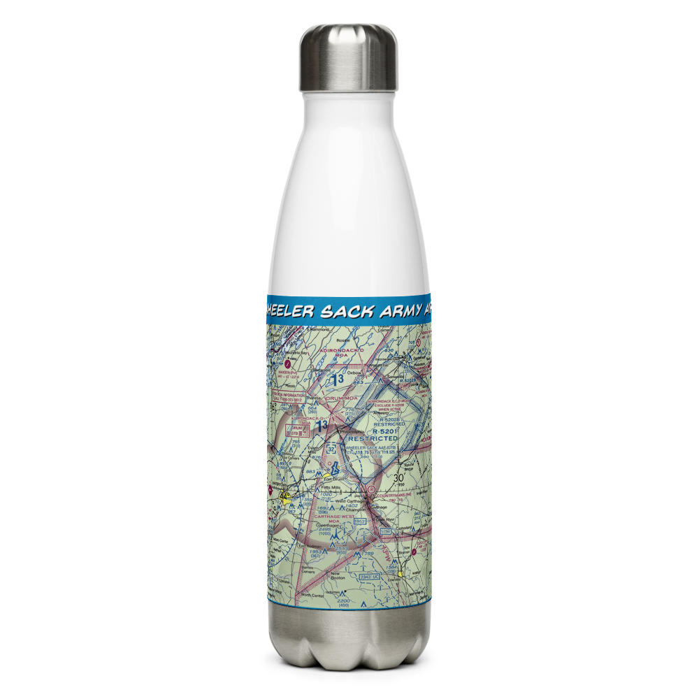 Wheeler Sack Army Air Field (GTB) VFR Sectional Water Bottle 