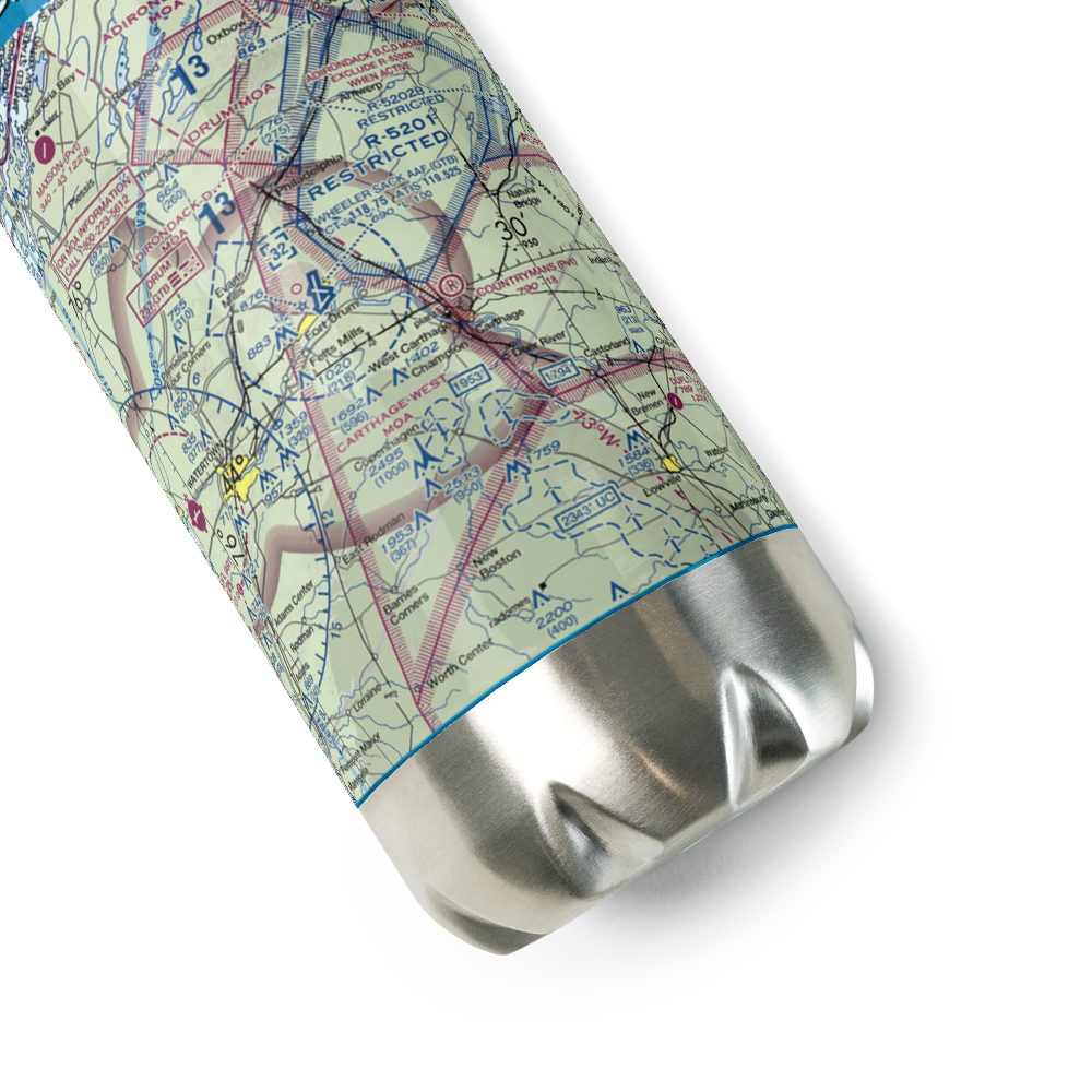 Wheeler Sack Army Air Field (GTB) VFR Sectional Water Bottle 