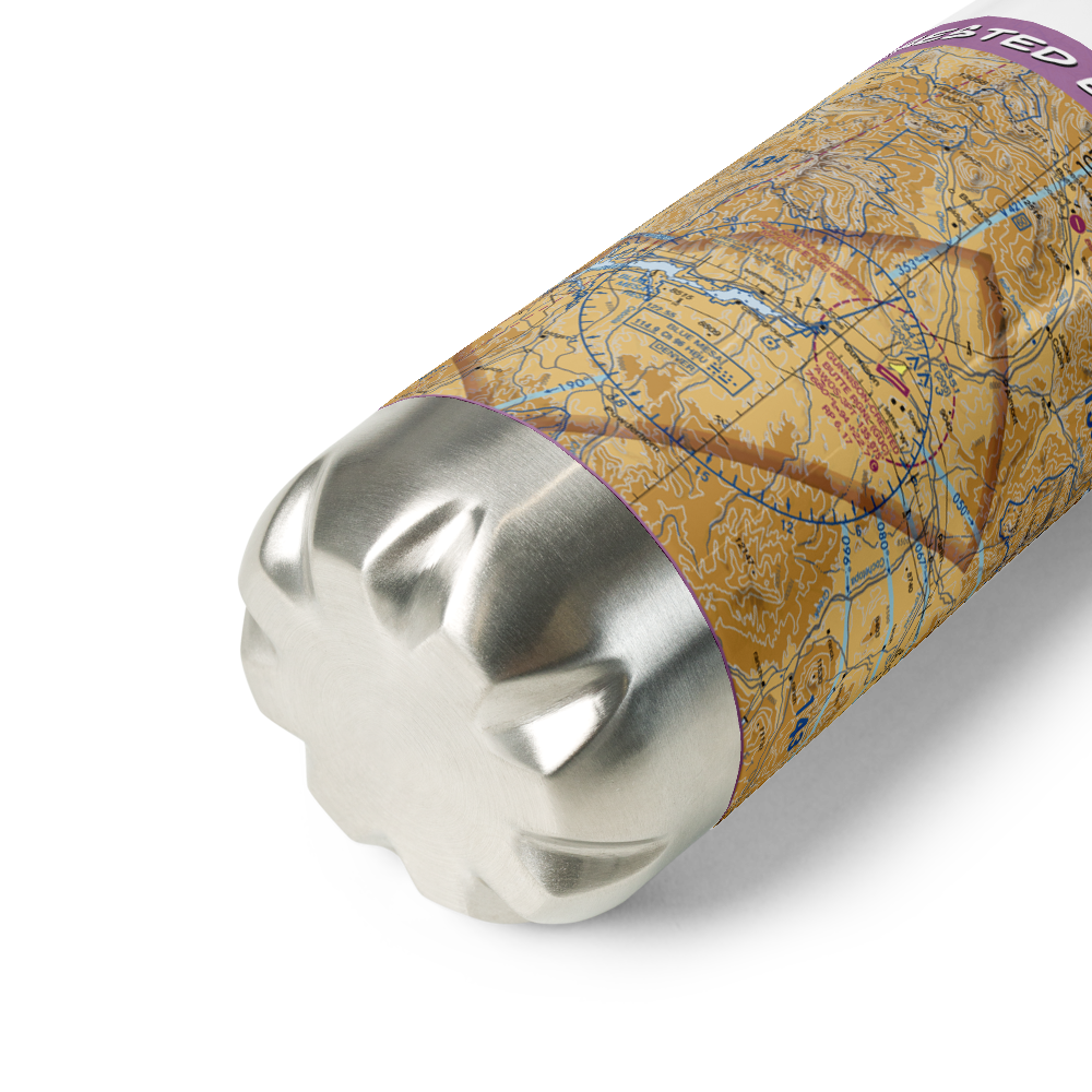 Gunnison Crested Butte Regional Airport (GUC) VFR Sectional Water Bottle 